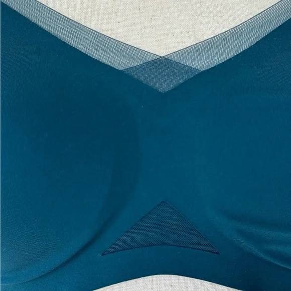 Honeylove Crossover Wire Free Seamless Convertible Comfort Bra Teal Sz M 36B/C - Picture 4 of 7